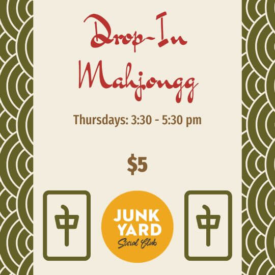 Drop In Mah Jongg - Thursday Flyer