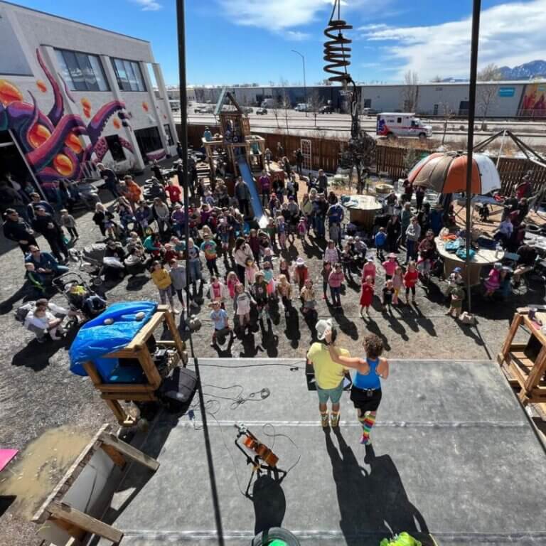 Junkyard Outdoor Event Aerial